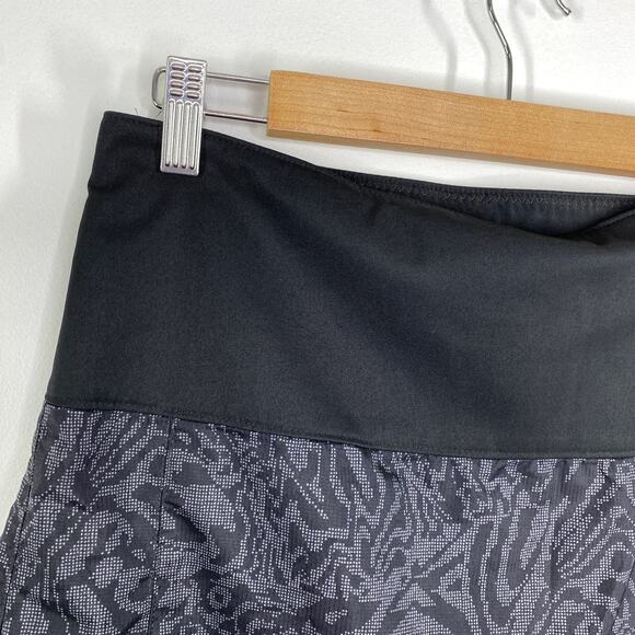 Annika Cutter & Buck Black Grey Printed Activewear Mini Skirt Women's Size 8 - Picture 4 of 9